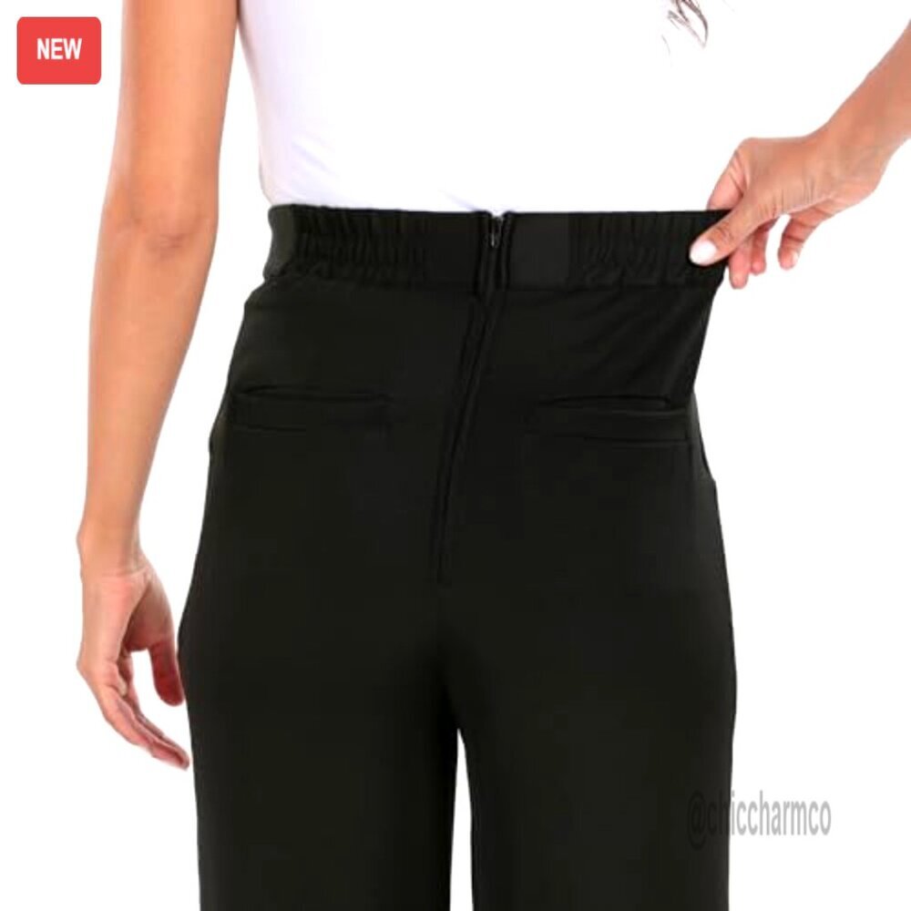 High Waisted Wide Leg Palazzo Pants for Women Office Business Casual - Picture 5 of 7